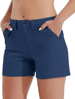 Willit Women's Golf Hiking Shorts Quick Dry Athletic Casual Summer Shorts with Pockets Water Resistant 4.5 in