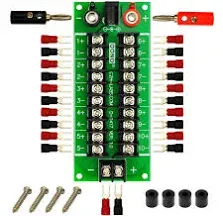 20Amp 2X10 Position Barrier Terminal Block Distribution Module for AC DC 