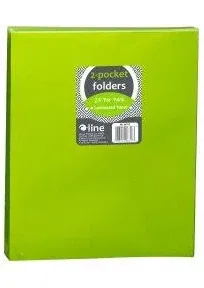 C-Line 2-Pocket Laminated Paper Portfolios with 3-Hole Punch