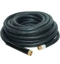 Apache 5/8" x 75' Heavy-Duty Industrial Rubber Water Hose Assembly