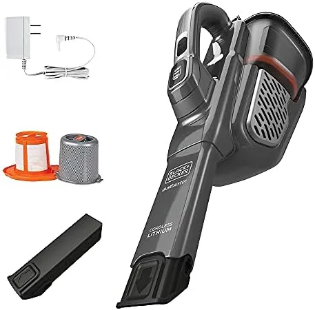 BLACK+DECKER Dusbuster Handheld Vacuum Cordless Gray Multi-Surface Home and Car