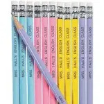 24 PC 7.5" Personalized Pastel Pencils