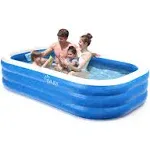 Inflatable Pool, EVAJOY 92&#039;&#039;×56&#039;&#039;×20&#039;&#039; Inflatable Swimming Pool for Water Party