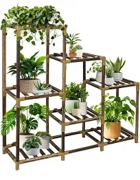 Twocorn 3-Tier Outdoor Wood Plant Stand