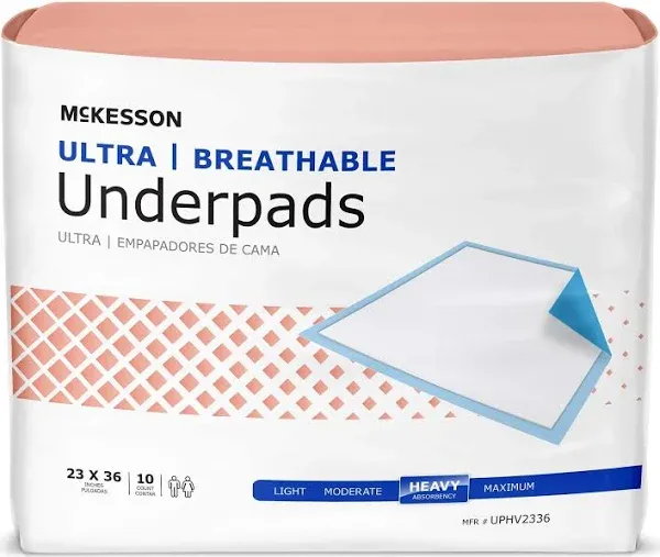 McKesson Ultra Underpads 30 x 36in, 600 Count