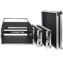 Sound Town 4-Space PA/DJ Pro Audio Rack/Road Case