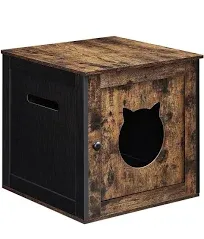 Cat Litter Box Furniture, Hidden Litter Box Enclosure Cabinet with Single Door