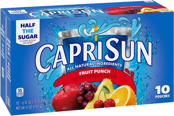 Capri Sun Fruit Punch Juice Pouches