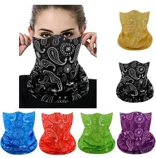 Face Mask Multi Bandana Neck Gaiter Seamless Magic Headband Outdoor Face Scarf for Dust Wind and UV Resistance