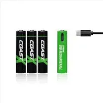 Coast&amp;nbsp;Zithion-X AAA Rechargeable Batteries