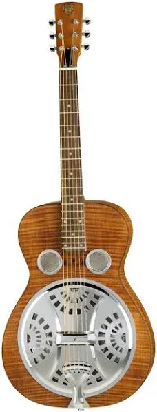 GIBSON DOBRO HOUND DOG DELUXE ROUND NECK RESONATOR, ACOUSTIC/ ELECTRIC | Reverb