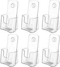 MaxGear 6 Pack Acrylic Brochure Holder