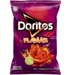 Doritos Flamas Flavored Tortilla Chips Net Wt 10 Oz Snack Care Package (2)