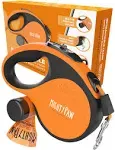 Mighty Paw Retractable Dog Leash 2.0 | 16&#039; Heavy Duty Reflective Nylon Tape Lead