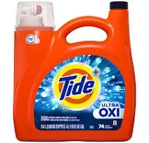 Tide Ultra Oxi Liquid Laundry Detergent HE Compatible, 94 Loads, 132 Fl Oz