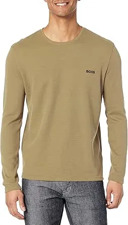 BOSS Men's Waffle Long Sleeve Shirt