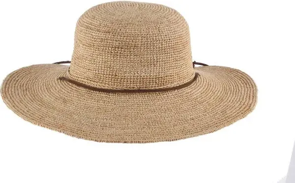 Scala Women's Big Brim Raffia Hat