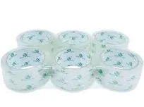 Crystal Clear Packing Tape, Packaging Tape Refill Rolls, 6 Rolls 2Mil x1.88 6...