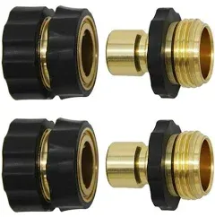 Twinkle Star 3/4 inch Garden Hose Fitting Quick Connector Male and Female Set