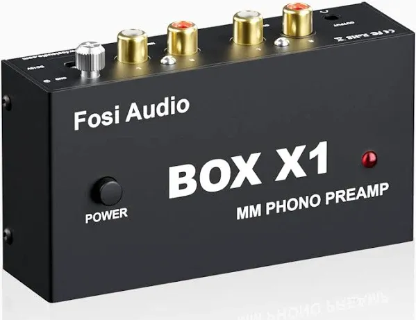 Fosi Audio Box X1 Hi-Fi Phono Preamp for Turntable MM Phonograph Preamplifier