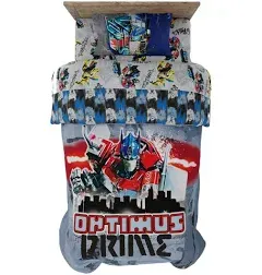 Franco Transformers Battle in Brooklyn Optimus Prime Kids Super Soft Comforter and Sheet Set with Sham