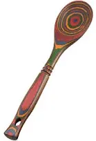 Island Bamboo 12" Pakka Wood Corner Spoon Blue