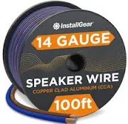 Installgear 14 Gauge Speaker Wire Cable (30 Foot) - 14 AWG True Spec and Soft To