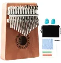 Newlam Kalimba Thumb Piano 17 Keys, Portable Mbira Finger Piano Gifts for Kids