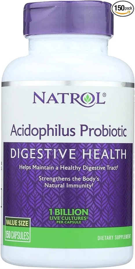 Natrol Acidophilus Probiotic - 100 mg - 150 Capsules