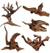 5Pcs Driftwood Branches Aquarium Wood Decoration