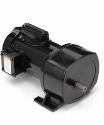 Leeson Gear Motor 1/2HP 22RPM 48Y TEFC 115/208-230V 1 Phase