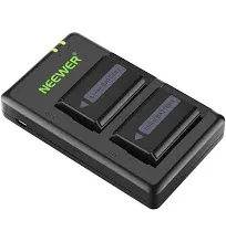 Neewer 2 Pieces 1100mAh Replacement Li-ion Battery for Sony FW50