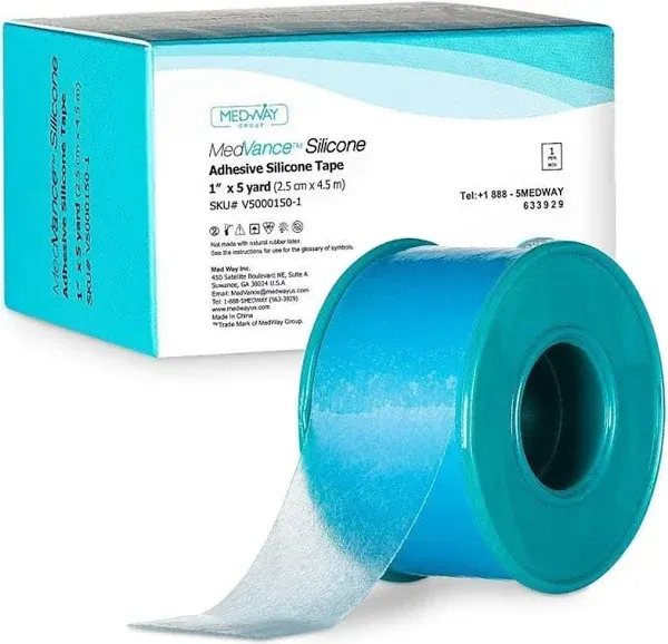 MedVance Silicone Tape 2&#034; Wide Soft with Perforation and Cuttable (1 Pack,...