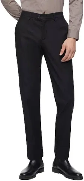 Calvin Klein Mens Modern Slim Fit Stretch Chino Pants Navy Blue 32x32