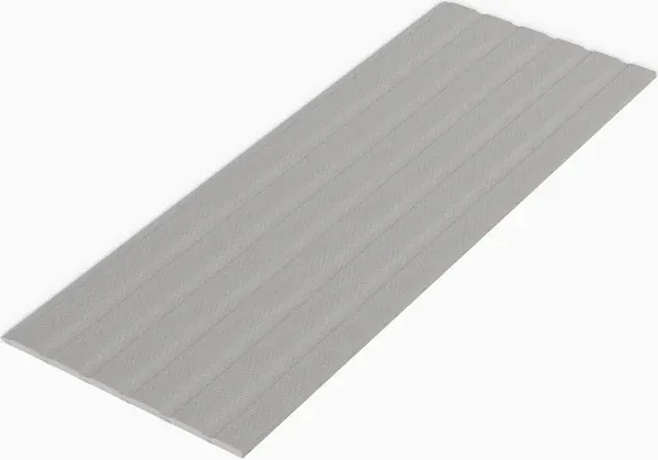 0.75-Inch Vertical Wooden Bunkie Board/Bed Slats with Cover, Twin XL, Grey