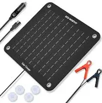 ECO-WORTHY 12 Volts 10 Watts Portable Power Solar Panel Backup for Car Boat