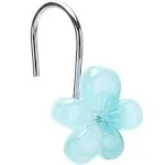 Cute Flower Shower Curtain Hooks Glow in The Dark