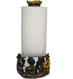 Farmhouse Cow Paper Towel Holder Decorative Farm Kitchen Countertop Towel Dispen