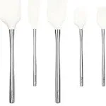 Tovolo Flex-Core Silicone and Stainless Steel 5-Piece Spatula Set Gray