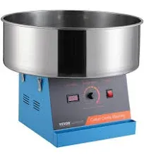 VEVOR Cotton Candy Machine Commercial 1000W Electric Floss Maker with Stainless Steel Bowl