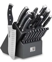 19-Piece Kitchen Knife Set With Wooden Block - Best German Forged Stainless S...