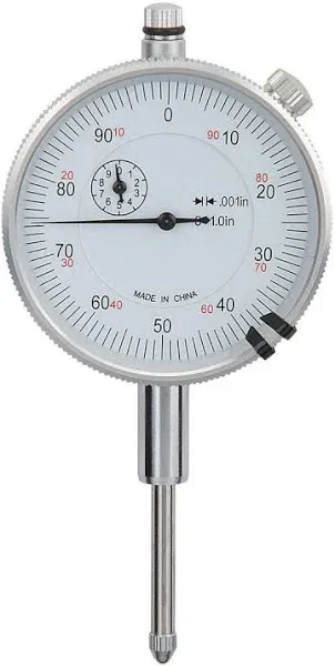 New Pittsburgh 63521 .001 Machinist&#039;s Dial Indicator - 1&#034; Travel - Lug Back 