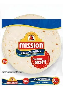 Mission Flour Tortillas Burrito Size