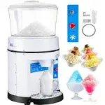 Electric Ice Shaver Crusher with 17.6 LBS Hopper - 1100LBS/H, 350W Tabletop Snow Cone Maker - 320 RPM Rotate Speed - Perfect for Parties, Events, and Snack Bars