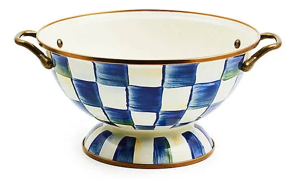 MacKenzie Childs Royal Check Enamel Almost Everything Bowl