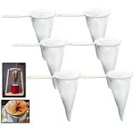 Pack of 6 Reusable Colador Cafe Cloth Coffee Tea Strainer, Lot White 