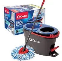 O-cedar EasyWring RinseClean Microfiber Spin Mop & Bucket Floor Cleaning System