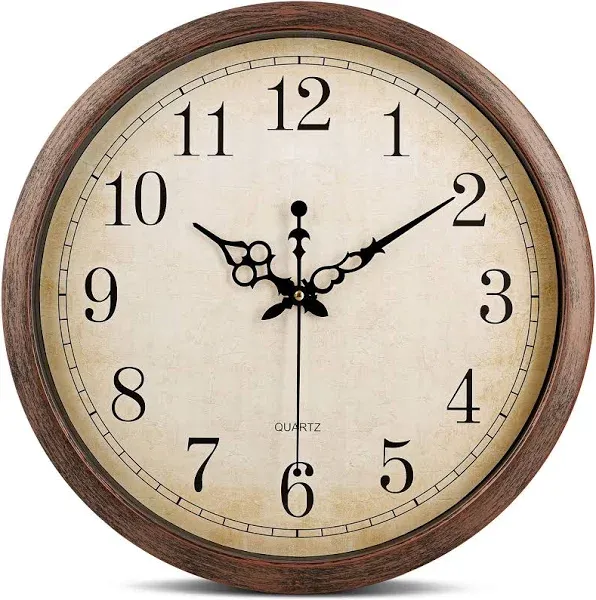 Bernhard Products Vintage Brown Wall Clock