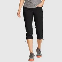 Eddie Bauer Women's Rainier Capris, Black, 10