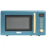 Haden Dorchester Stone Blue Compact Microwave